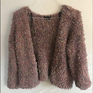boho shag cardigan